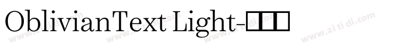 OblivianText Light字体转换